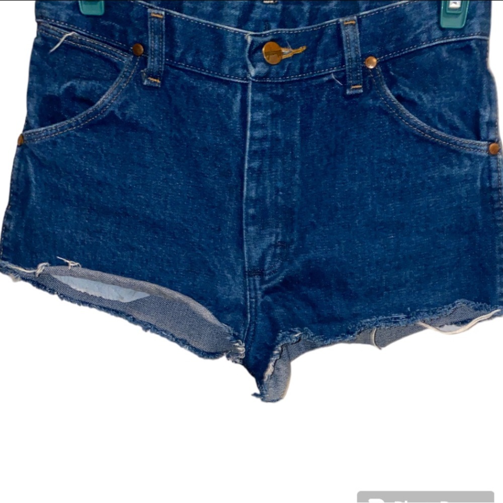 WRANGLER VTG Re(Work) Cut Off Denim Jean Shorty Shorts W26